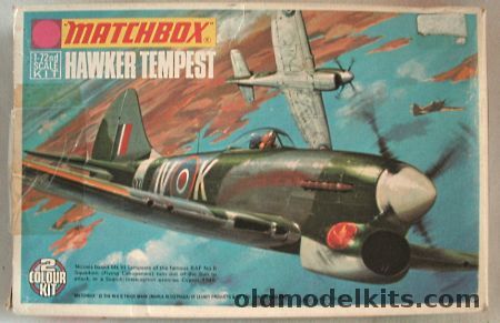 Matchbox 1/72 TWO Hawker Tempest MkVI or MkII - No.6 Sq Nicosia 1945 or Royal Indian Air Force No.7 Sq Poona India 1949, PK-23 plastic model kit